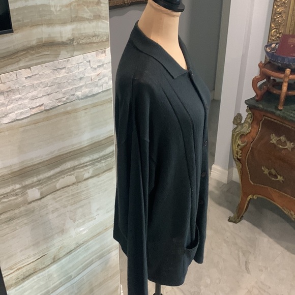 Adolfo Dominguez Long Gray Cardigan. Made in Spain. Size 7 - Picture 3 of 7